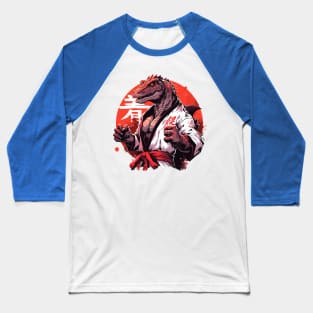 karate dino Baseball T-Shirt